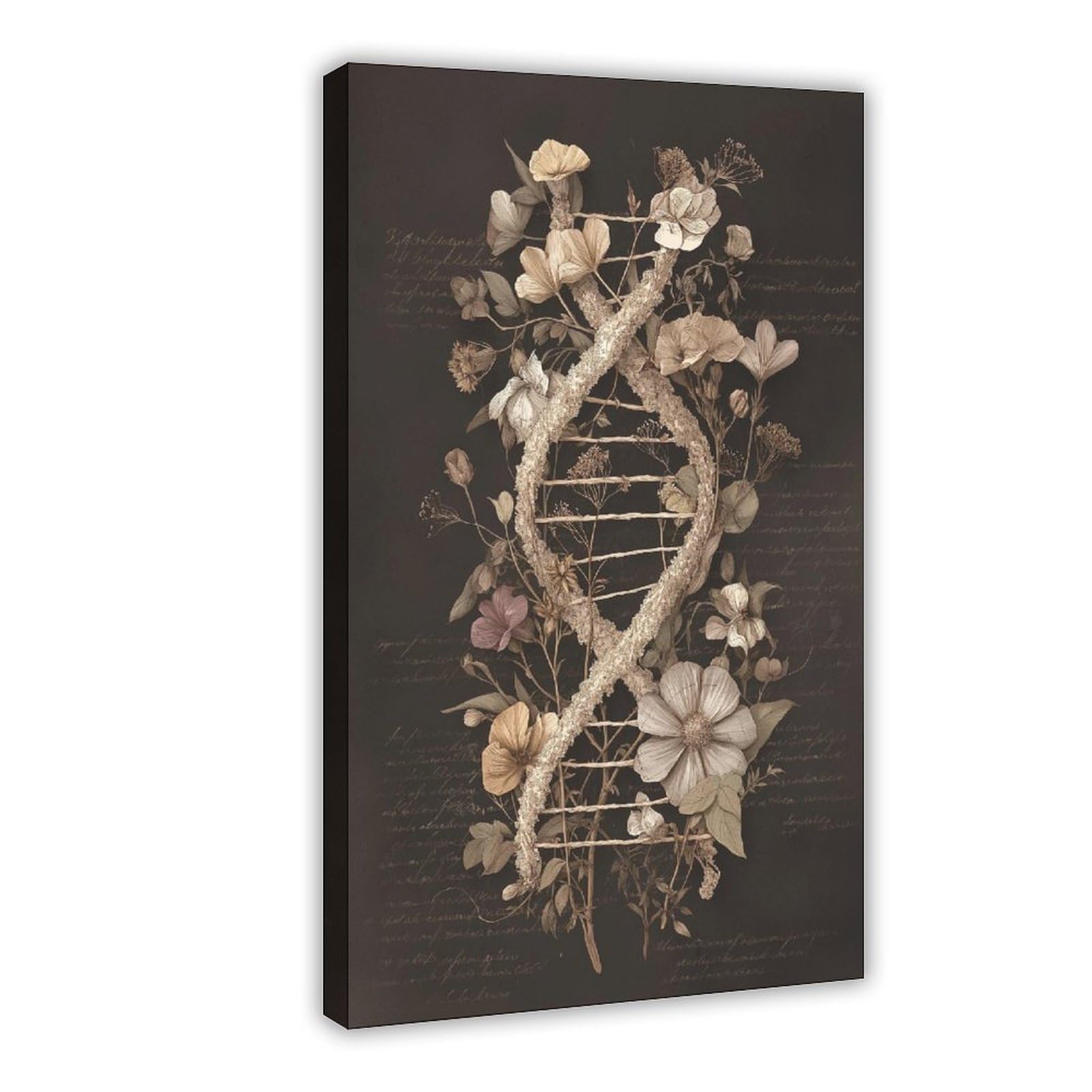 Moody Floral Helix Gothic Poster Canvas Poster for Living Room Decor Gift
