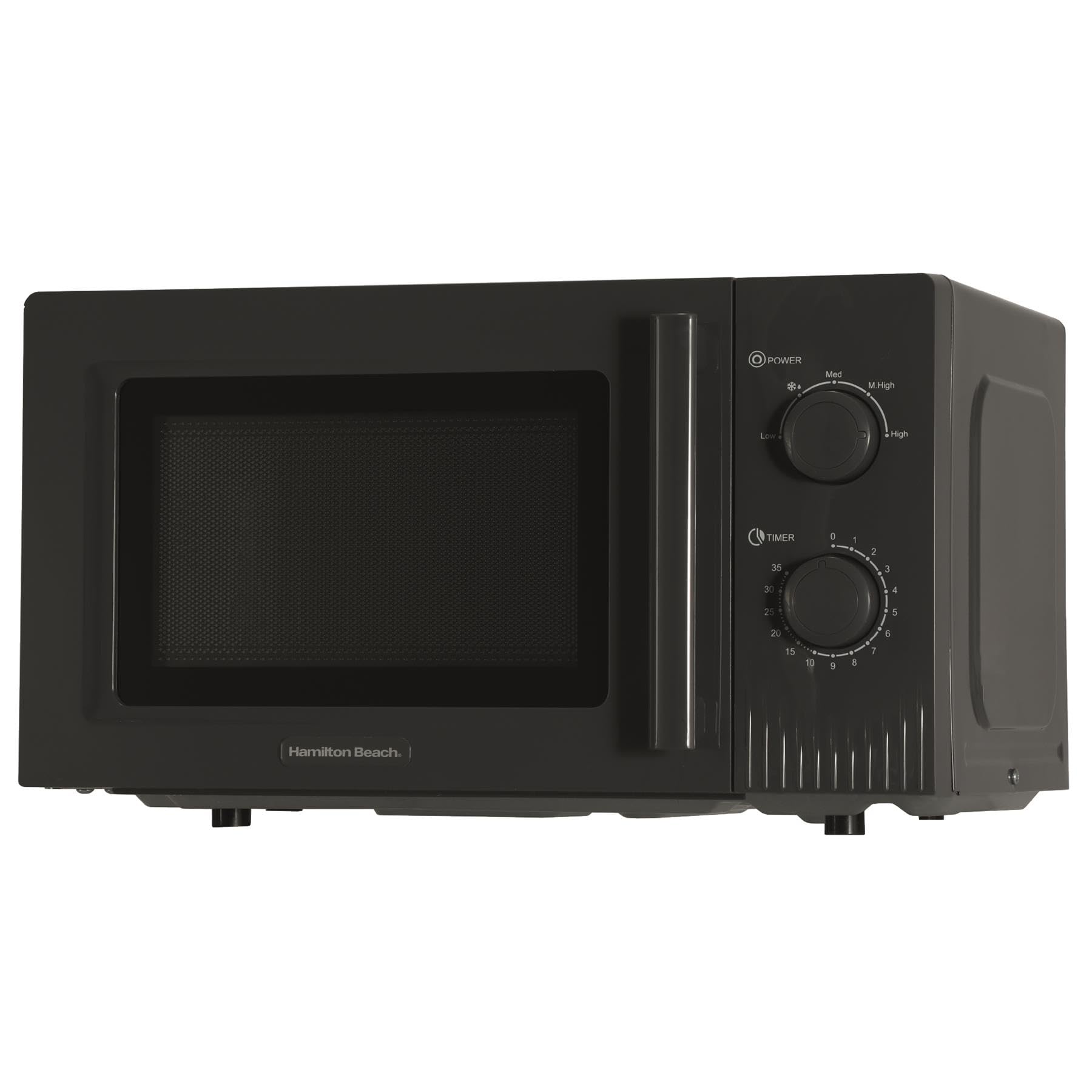 Hamilton Beach Microwave, 20L, Miami, 800W, Manual Dial Controls, Quick Defrost, 35 Min Timer, 5 Cooking Levels, Charcoal Grey - HBMX20CH โ image 1