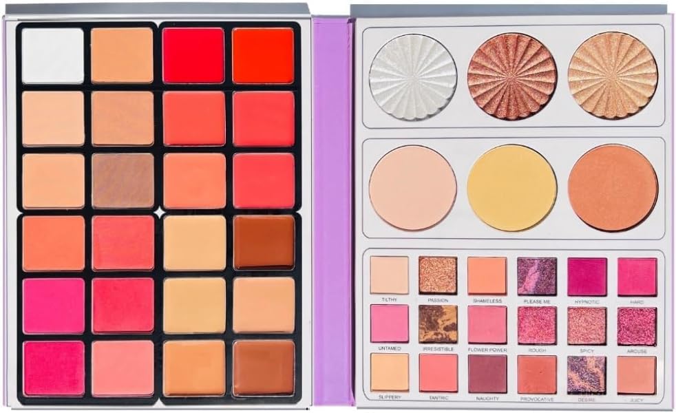 48 Color Makeup Palette #Daroge - Highlight, Contour, Eyeshadow, Blusher, Eyebrow All In One Gift Kit For Women - 138 Grams (02)-image-35