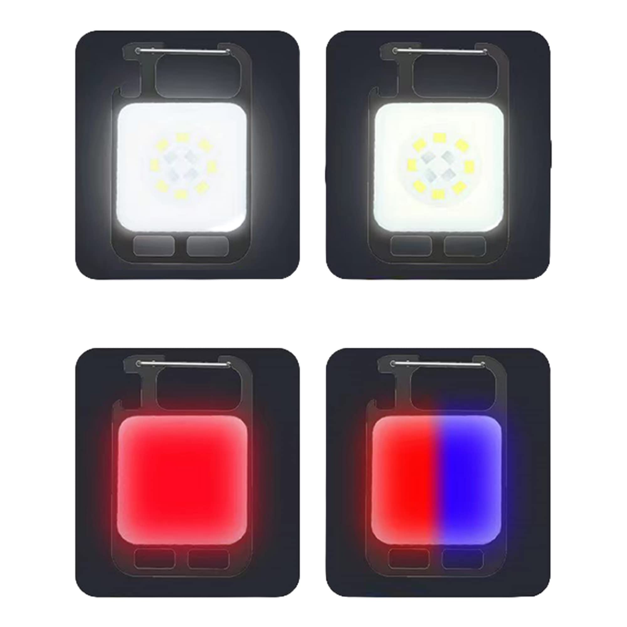 Mini Torcia LED COB VASTFIRE 800 Lumen - USB Ricaricabile Portachiavi