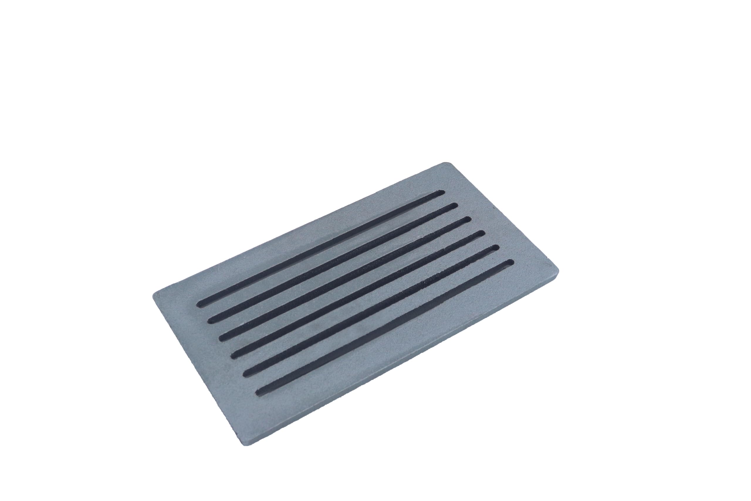 Fonderia Bongiovanni | Griglia in Ghisa | Griglia per Camino | Stufa Pellet | Barbecue Fondello per Cenere | 30x16 cm Mod.L | con Cassetto Raccolta Cenere | Altezza 8 Cm | Accessori Camino