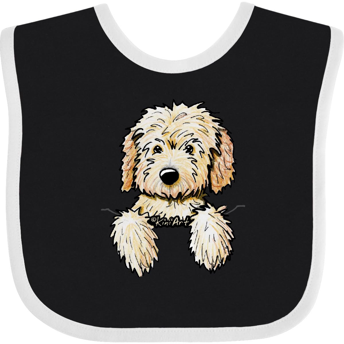 inktastic Pocket Goldendoodle Baby Bib - KiniArt