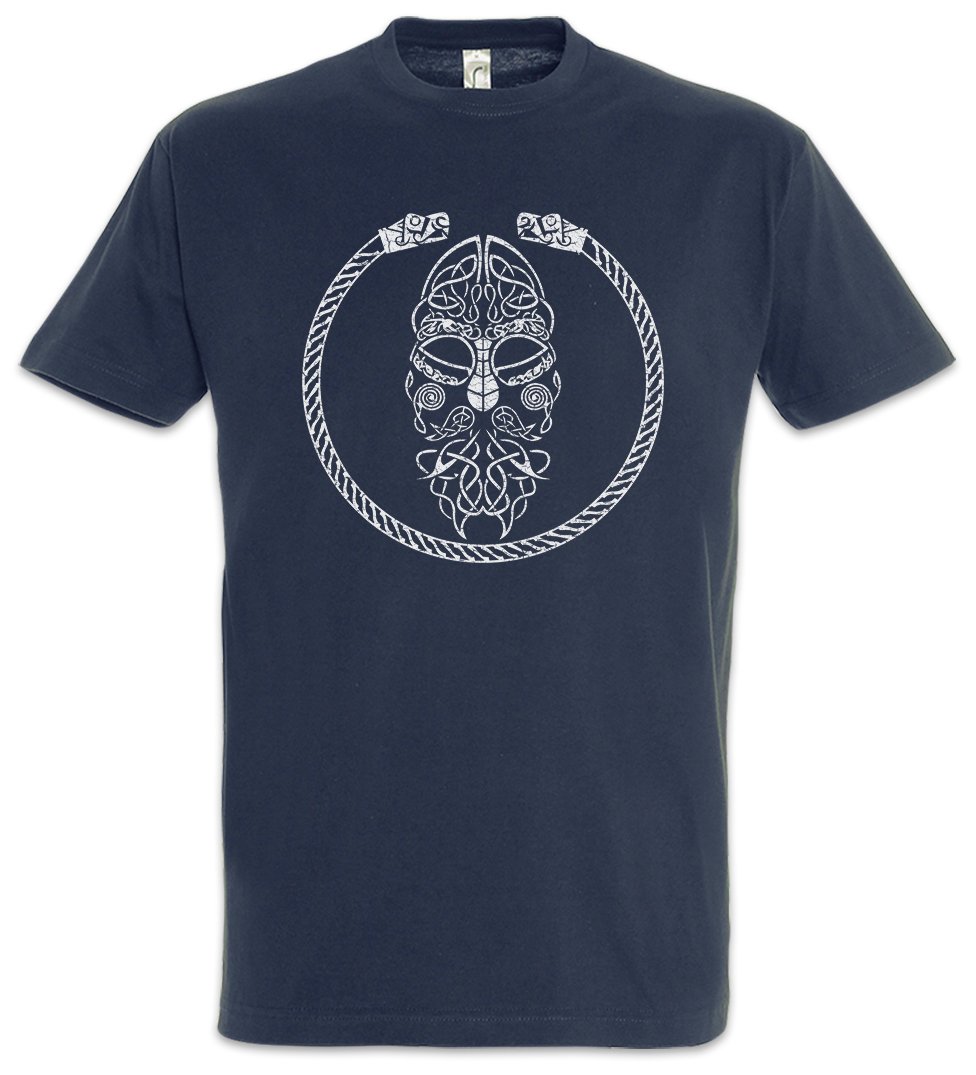 Urban Backwoods Men's Navy Viking Knot And Bracelet T-Shirt Blue Size M