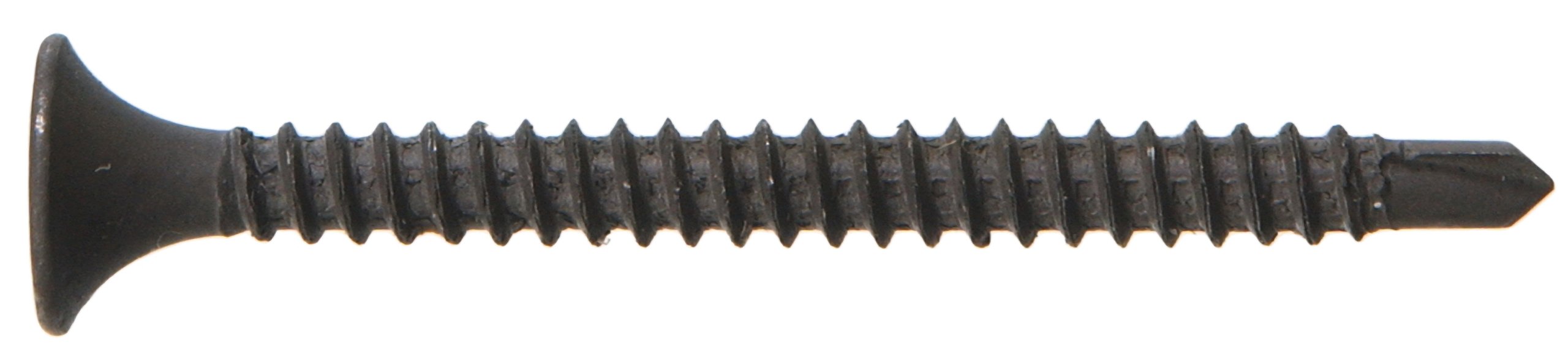 The Hillman Group 47113 6 x 1-5/8-Inch Self Drilling Drywall Screw Number 2 Self Drilling Point,black