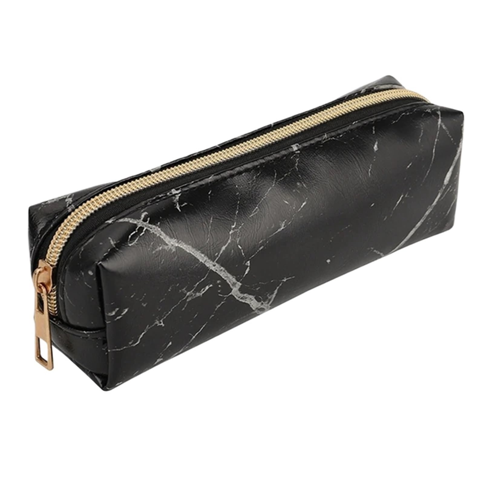 Estuche de lápices de la PC, Suministros Escolares de Cuero, papelería, Estuche de lápices for niñas y niños, Caja de lápices Bonita, 2 uds. para Office(Black)