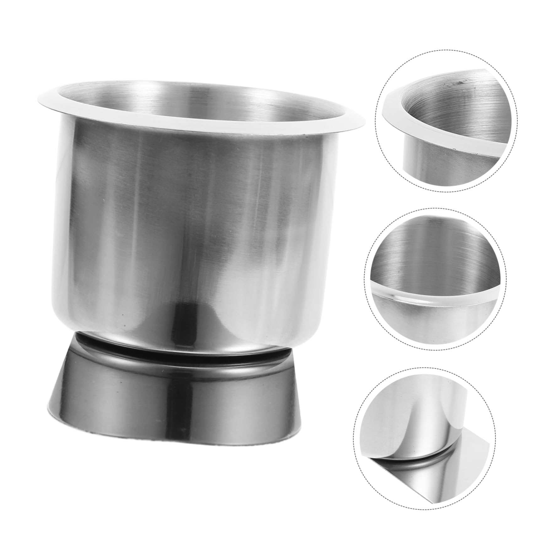 Beatifufu Stainless Steel Cup Holder Tray Metal Drink Holder for Gaming Table Silverware Holder for Party