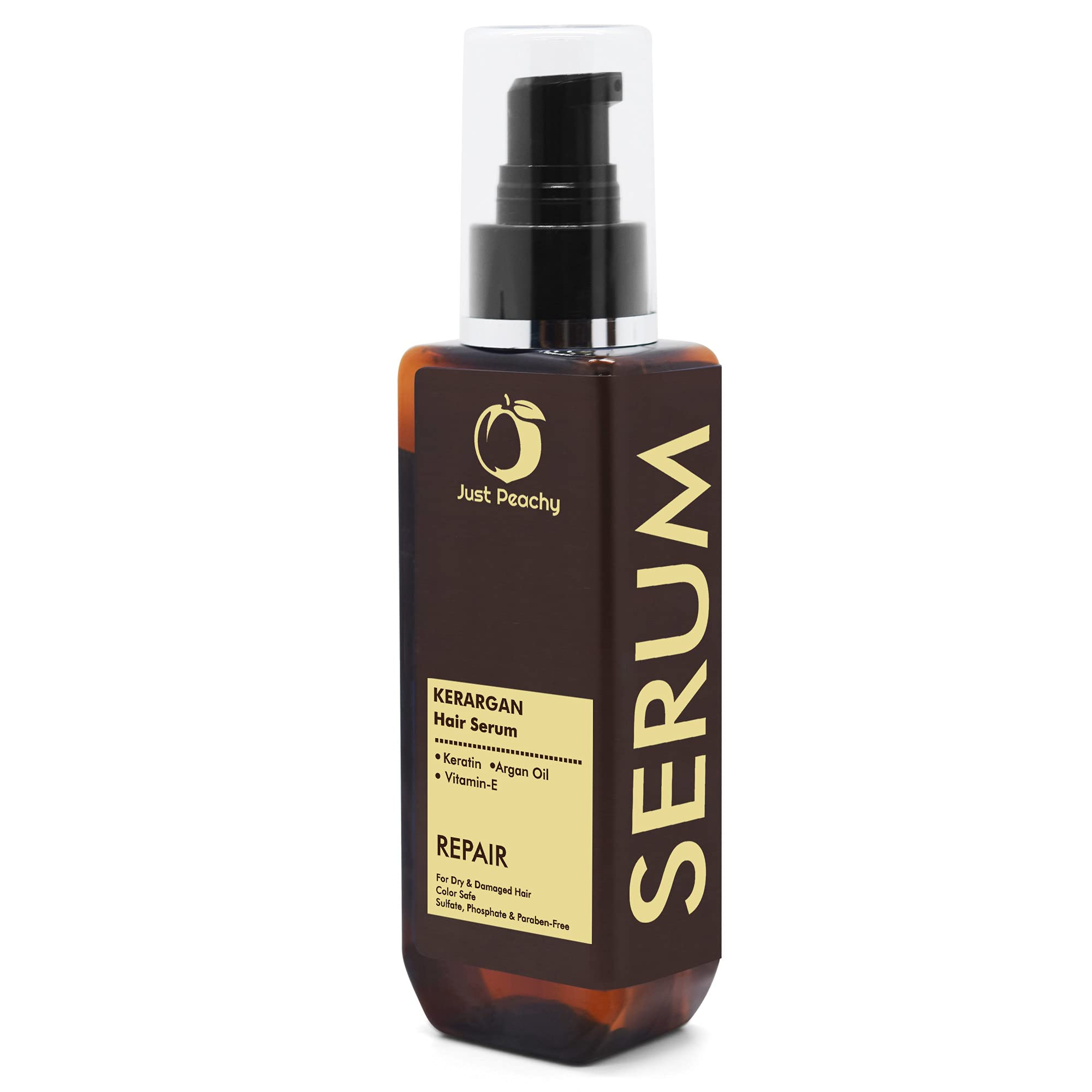 Just Peachy KerArgan Repair Hair Treatment with Keratin, Moroccan Argan Oil & Vitamin E For Dry & Damaged Hair 100ml