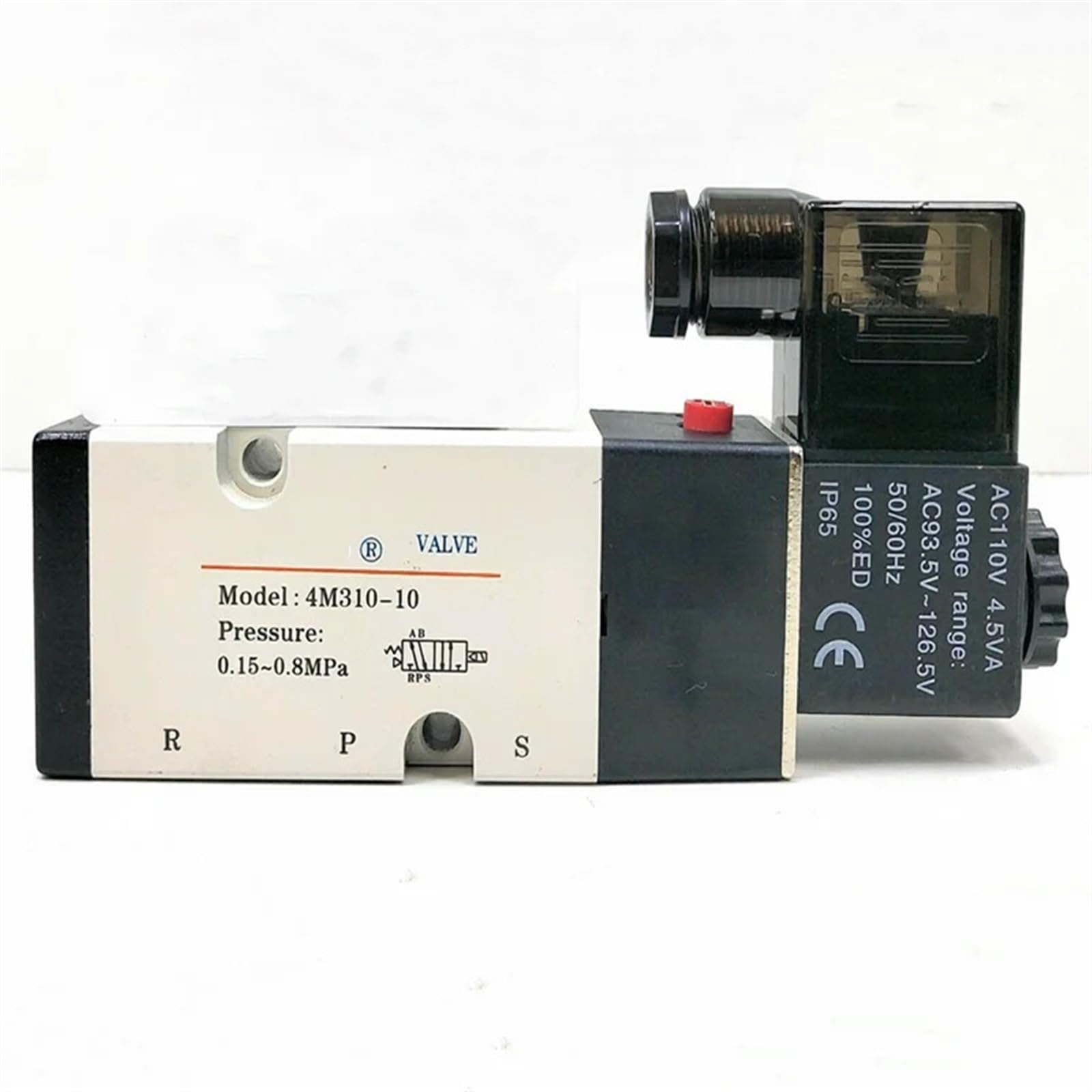 Électrovanne électrique 5 voies 2 positions 4M210-08 vanne pneumatique 1/4