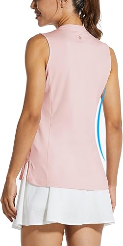 Miniatura 2 de baleaf Camisetas de tenis de golf sin mangas para mujer, ligeras, de secado rápido, con cuello en V