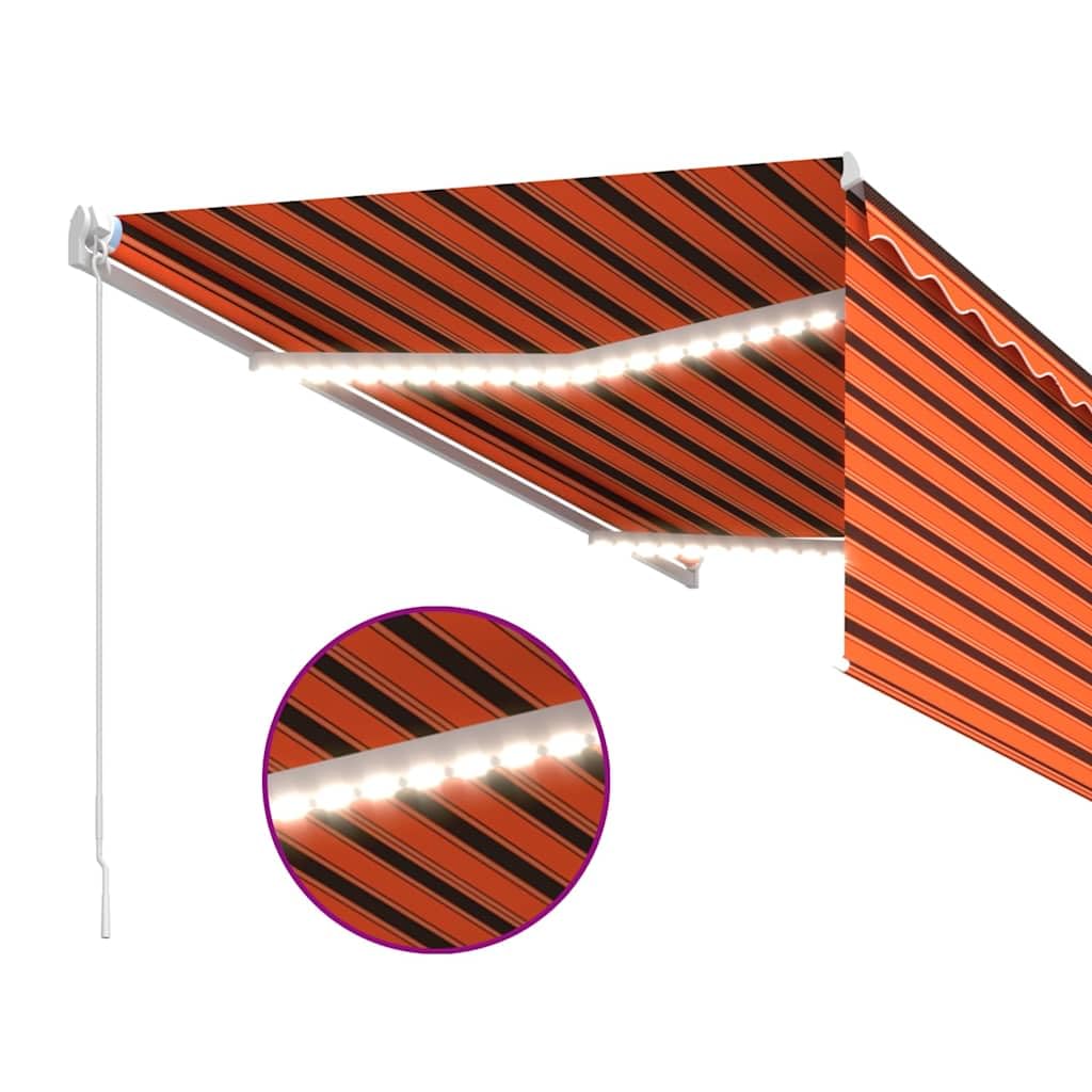 Tenda da sole retrattile manuale con avvolgibile, 3,5 x 2,5 m