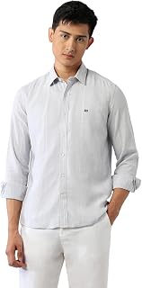 Arrow Sports Men's Vertical Striped Dobby Shirt