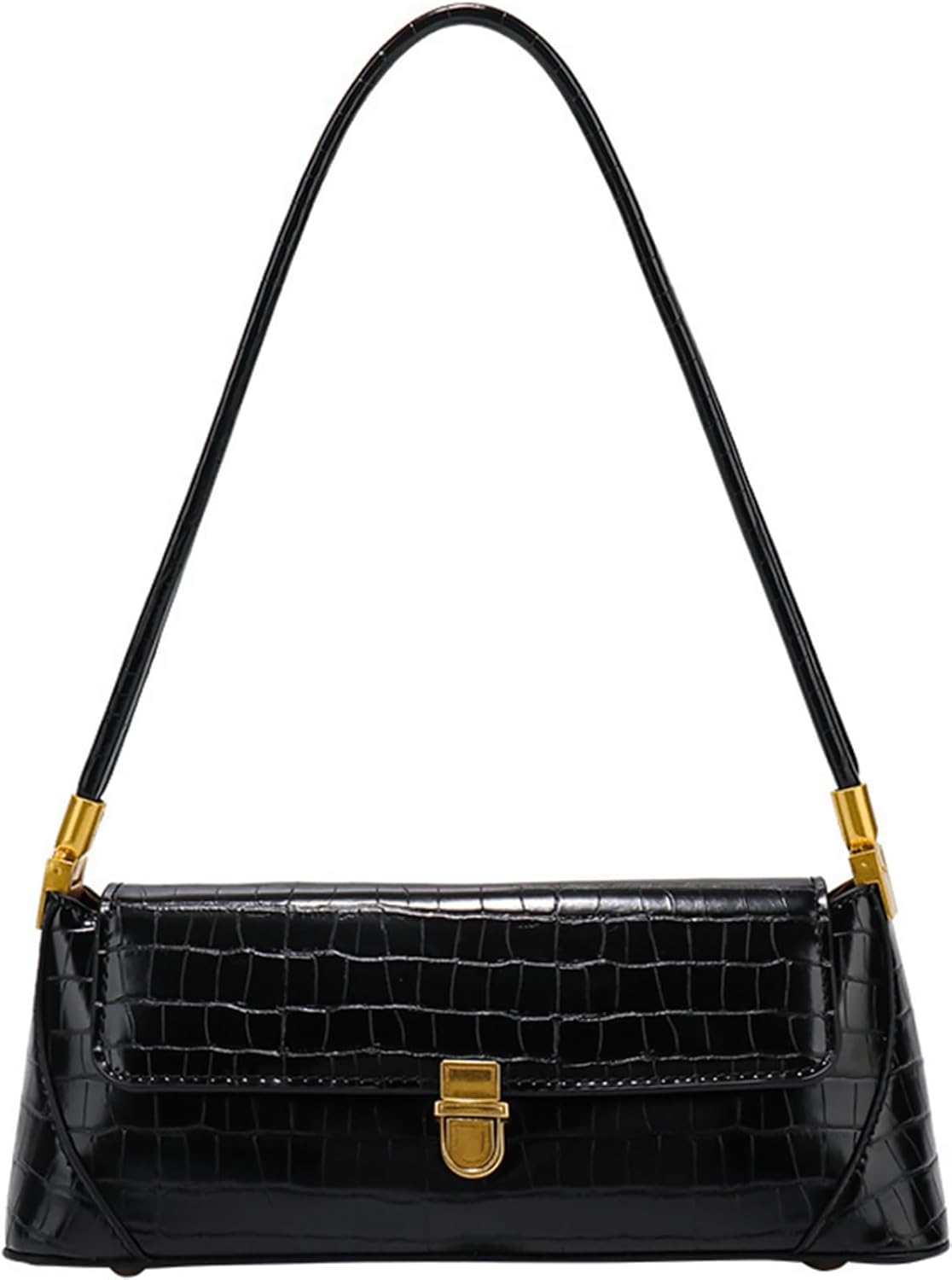 Farcauo Vintage Shoulder Bags Small Purses for Women Brown Pu Leather Handbags Mini y2k Bag Shoulder Purse With Zipper