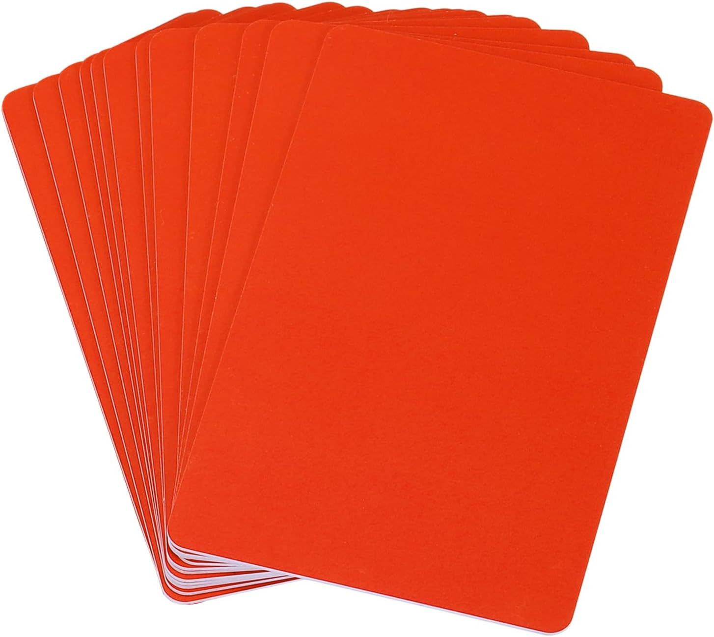 PATIKIL Blank PVC Cards, 12 Pack Inkjet Plastic ID Card CR80 30 MIL White Printable Business Cards, Waterproof Double Sided Printing for Photo ID Badge Inkjet Printers Glossy, Red