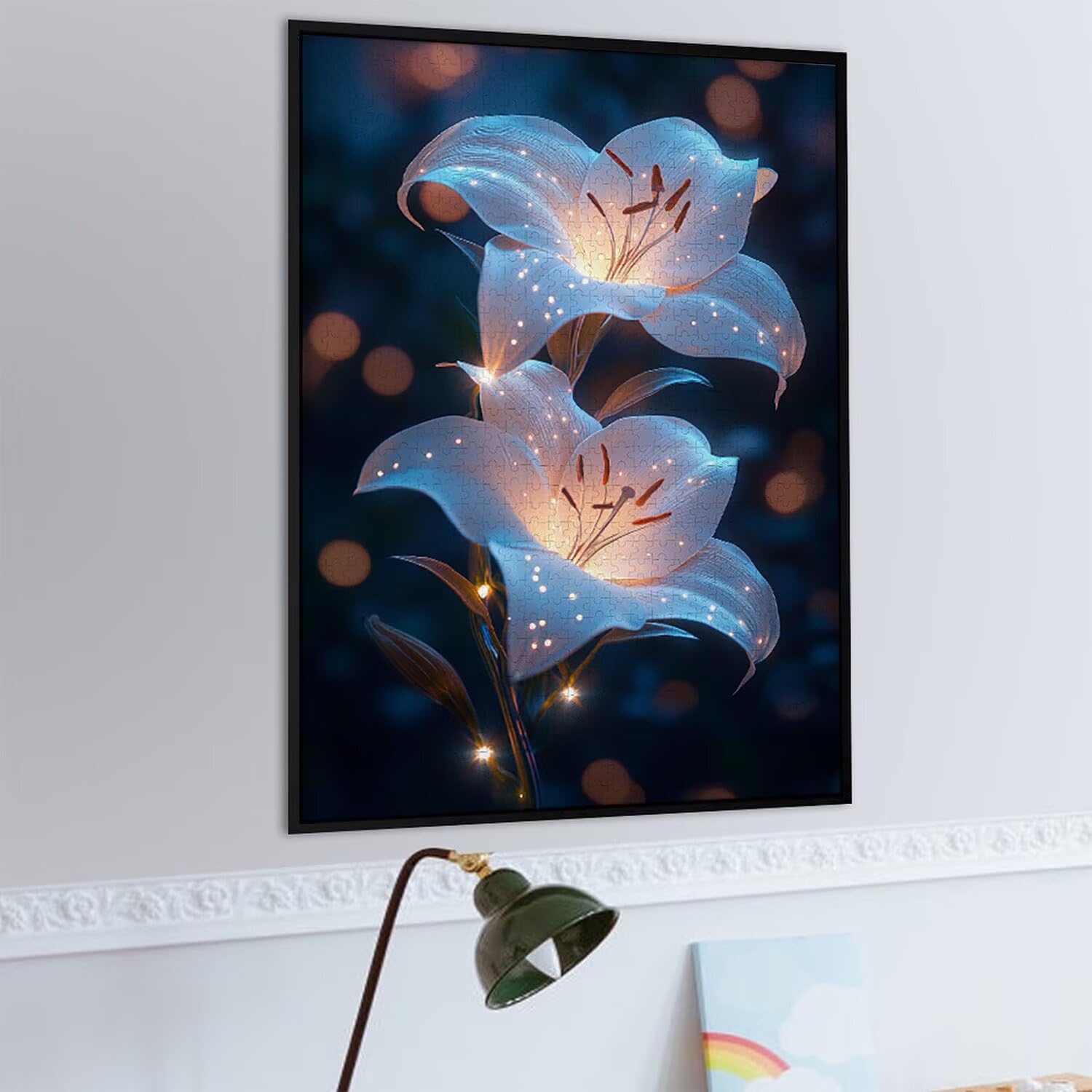 Puzzle 3000 elementów, puzzle dla dorosłych, wyzwanie puzzle, puzzle dla całej rodziny, napis na plecach, prezenty dla mężczyzn kobiet, temat: (Dream flowers) z-602