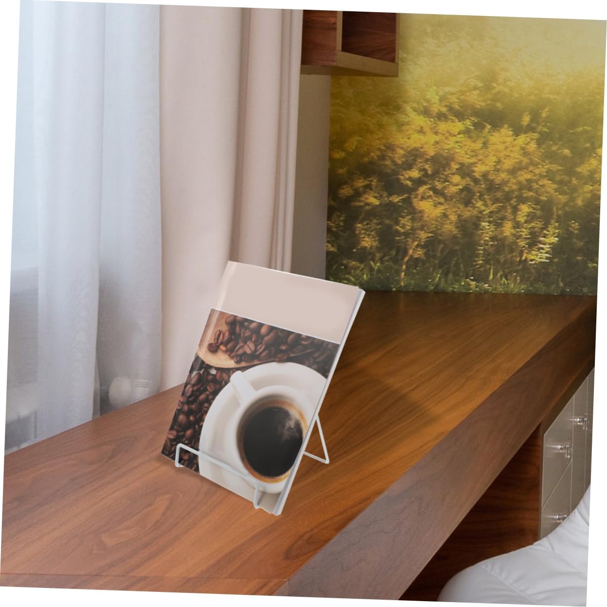 2pcs Metal Display Stands with Stable Base for Home Office