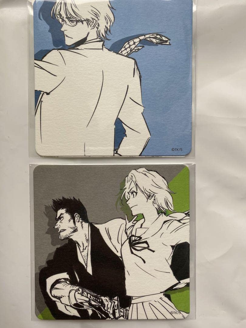 Amazon.co.jp: BLEACH原画展 コースター 石田竜弦 黒崎真咲 黒崎一心