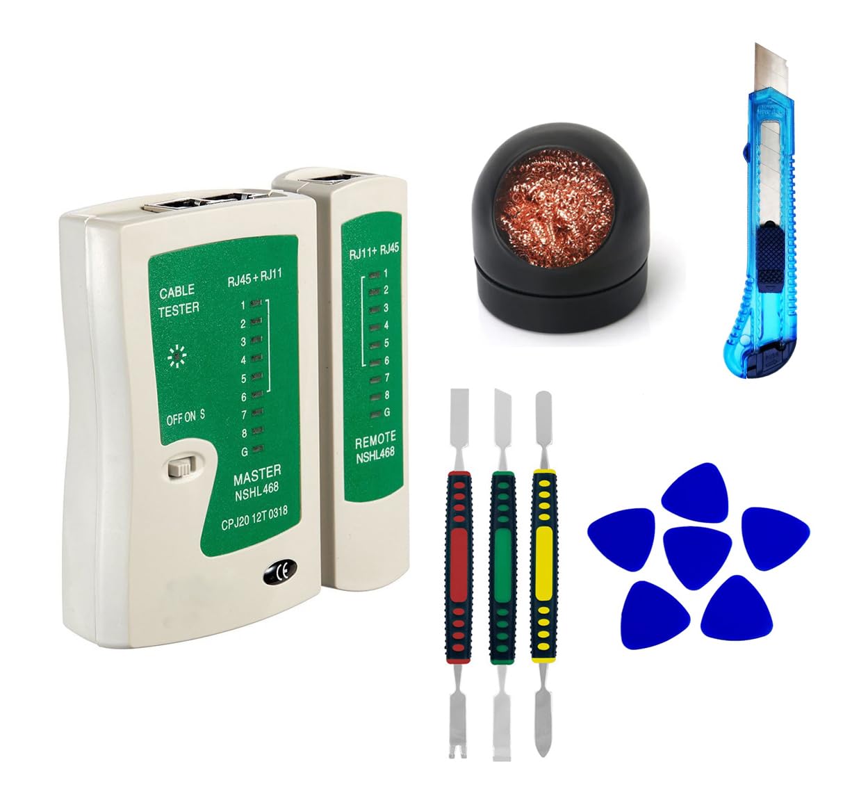CRAFTS HAVELI Combo of Digital Tester RJ45 LAN Tester & Tip Cleaner & Knife Cutter, 3Pc Spudger Set & 6pc Mobile Opener (B0CDLSVD3Q) Amazon Price History, Amazon Price Tracker