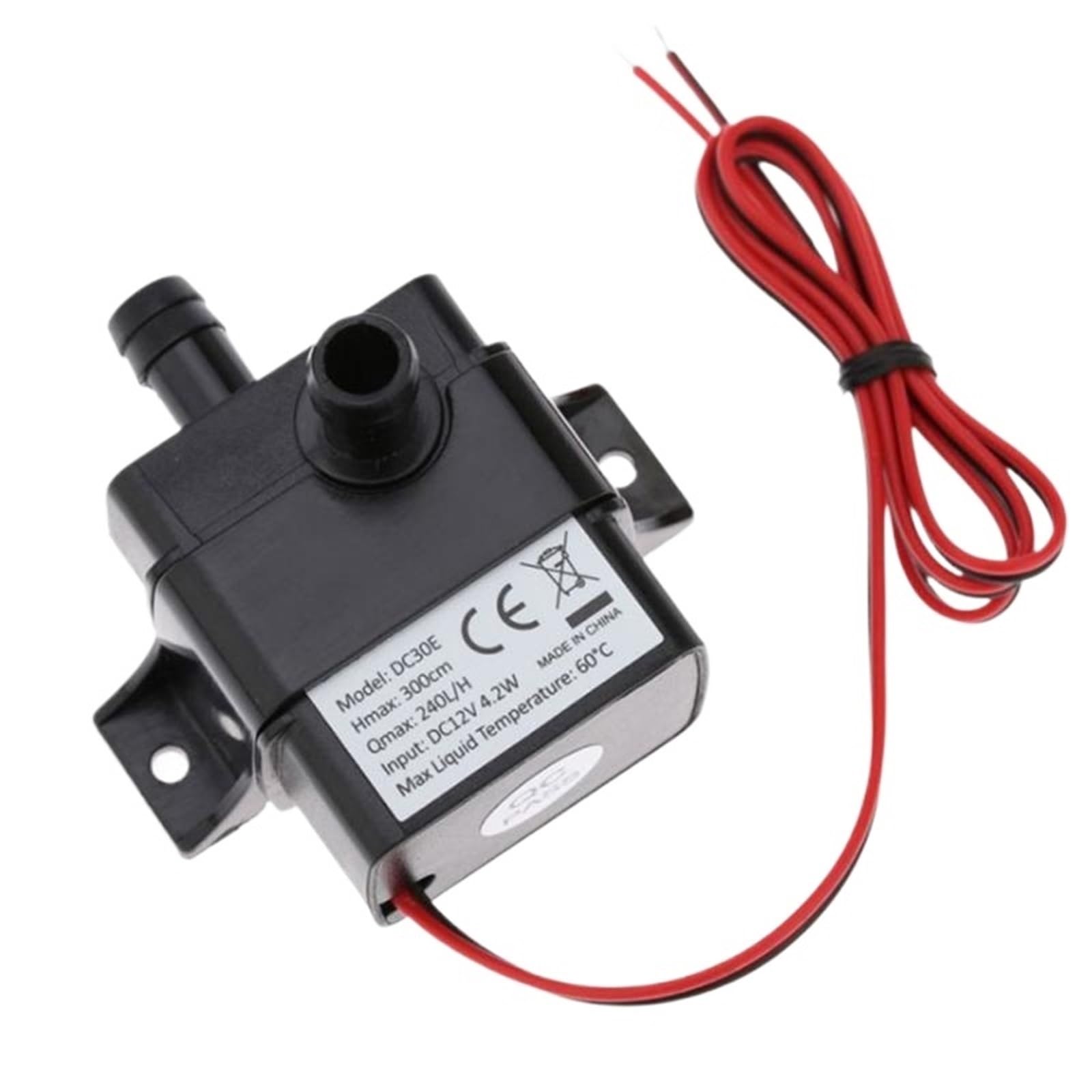 Solarna bezszczotkowa pompa zanurzeniowa do basenu, pompa wodna DC 12 V 24 V 4,8 W 5,8 W 240 l/h cicha pompa do akwarium (12 V 4,8 W)