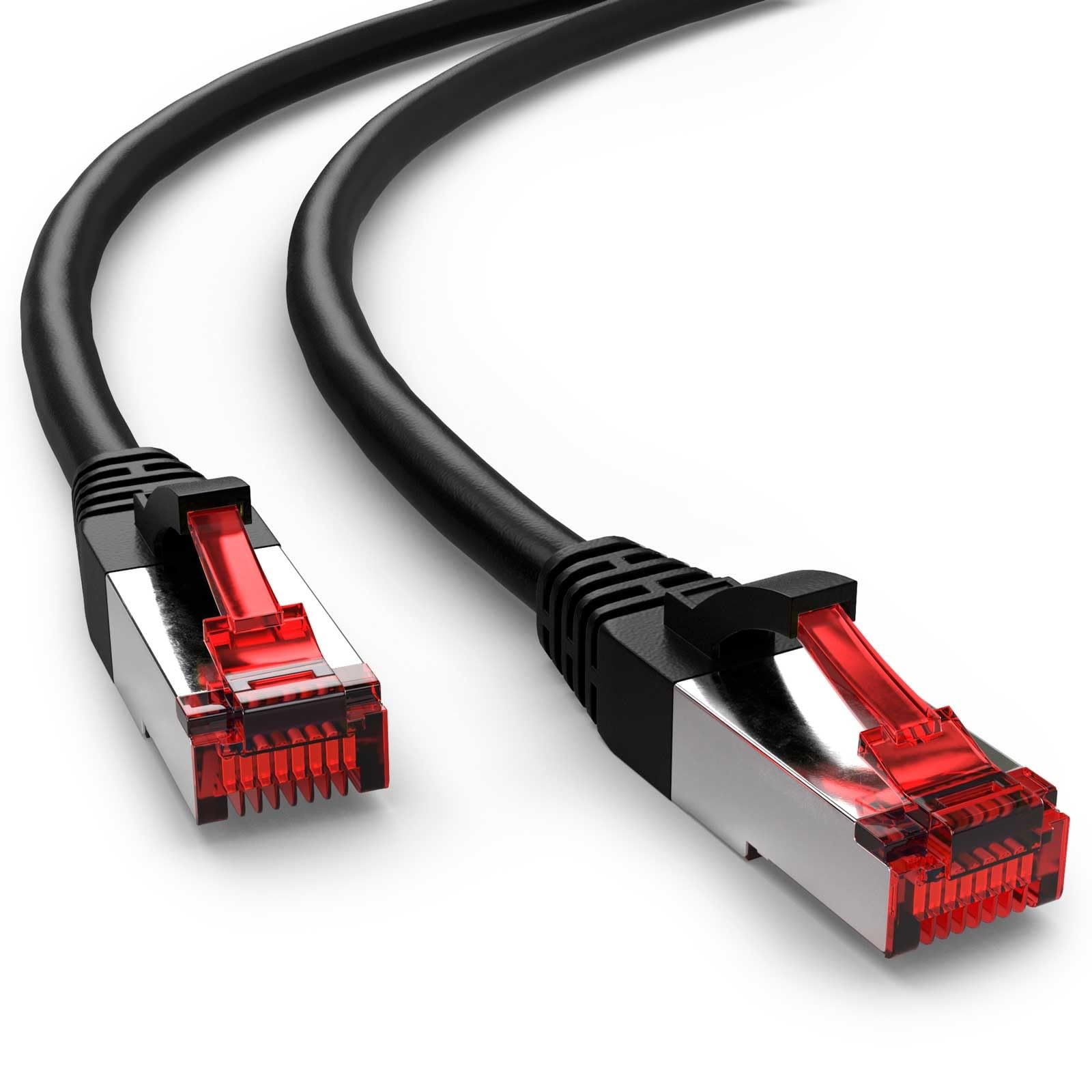 Goobay 68699 CAT 6 kabel krosowy S/FTP (PiMF), czarny