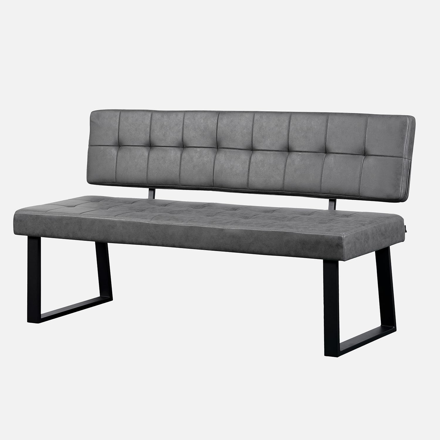 B&D home® Eckbank AKA – Esszimmerbank mit Lehne, beidseitig montierbar (Links/rechts), Kaltschaum-Polsterung, platzsparend, für Esszimmer, Küche & Flur, ca. 216 x 160 cm