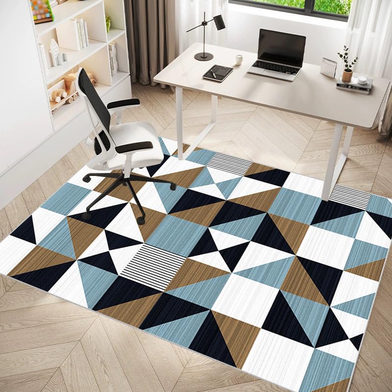 Grand tapis de chaise de bureau 120 x 140 cm pour sol dur et parquet protection optimale