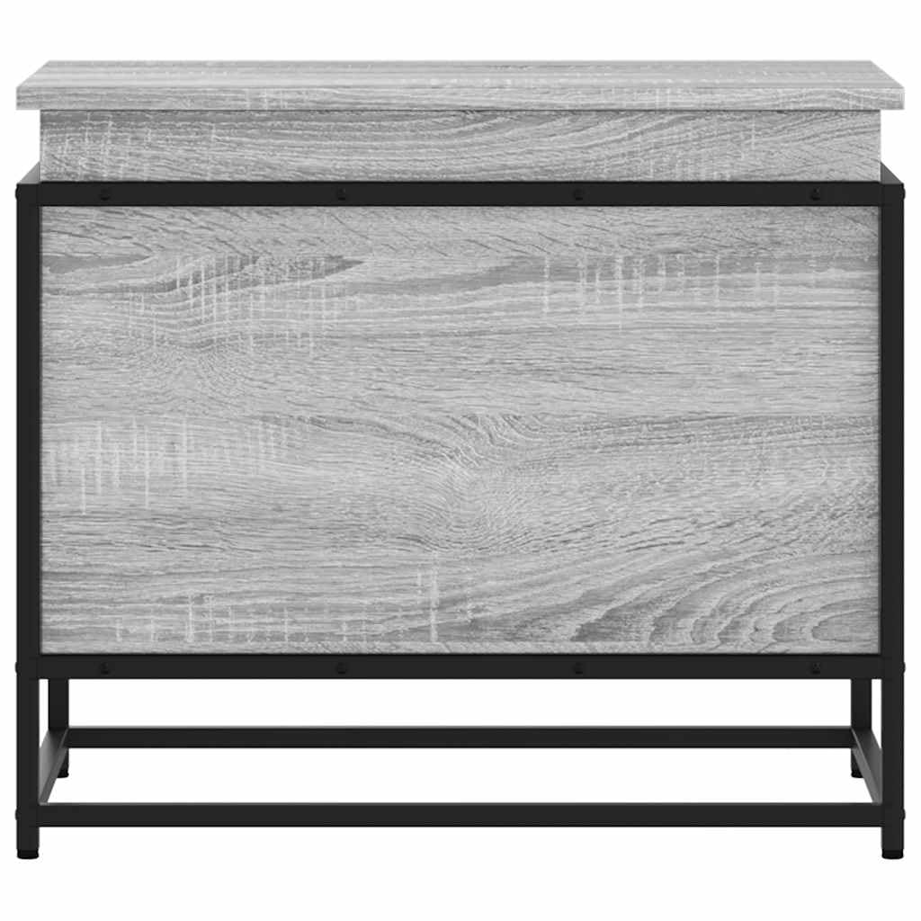 Caja de almacenamiento con tapa gris Sonoma 60 x 40 x 51,5 cm, caja organizadora para estantería, ropa, armario