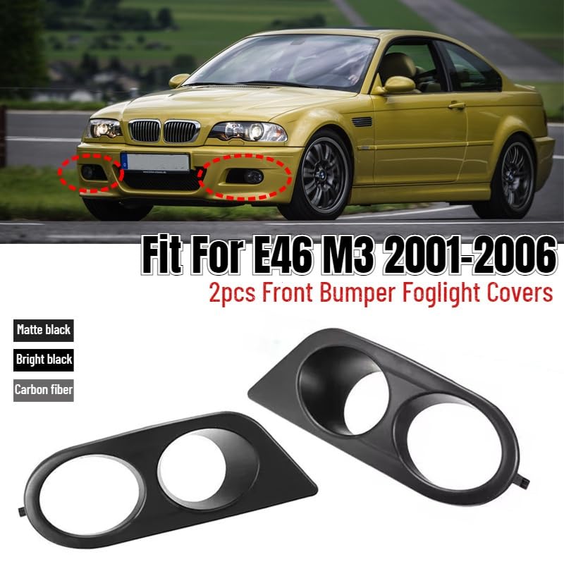Couvercles phare antibrouillard voiture E46 M3 parfaits pour rassemblements et circuits - 2