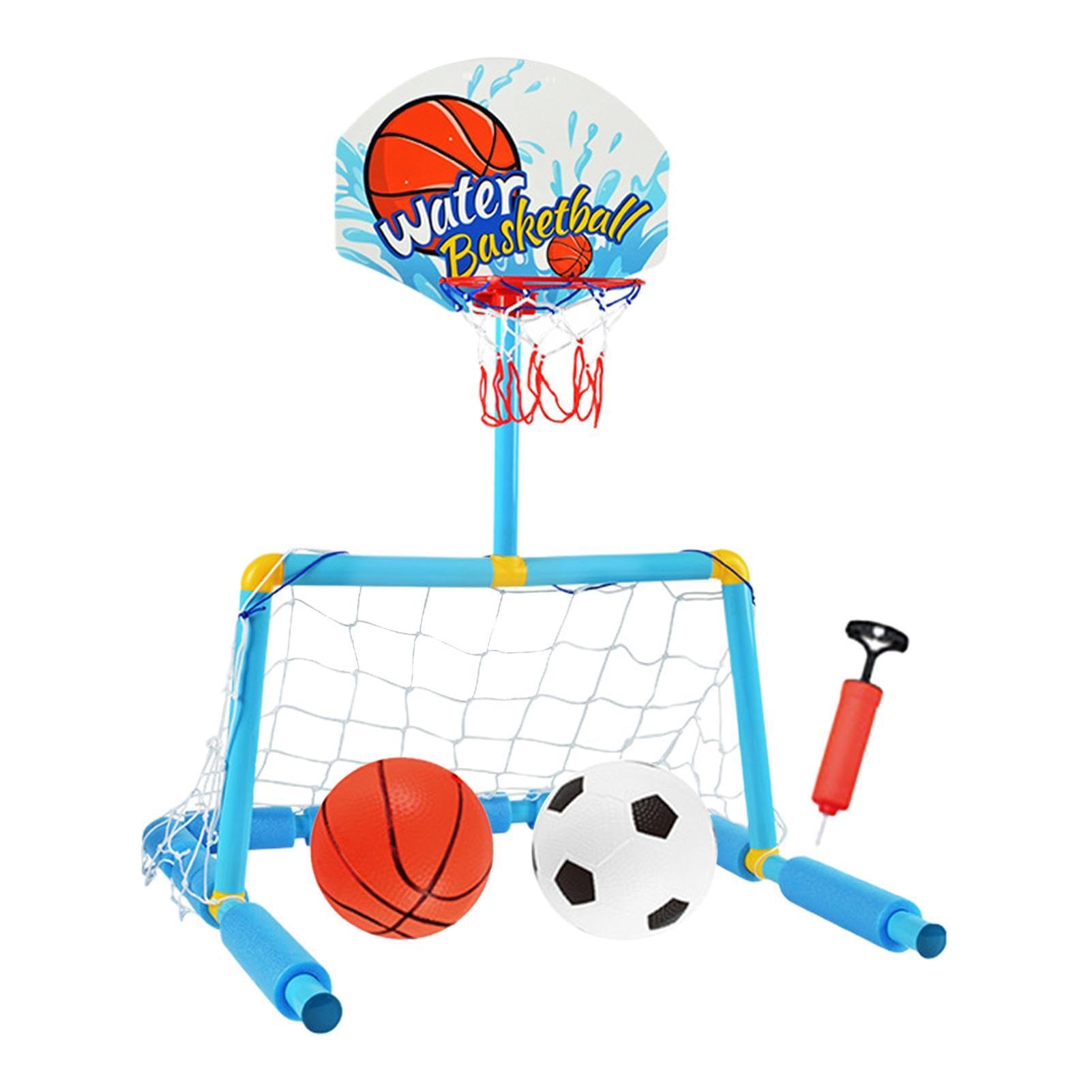 Basketballkorb für Pool 2-in-1 Schwimmendes Wasserball-Wurftor