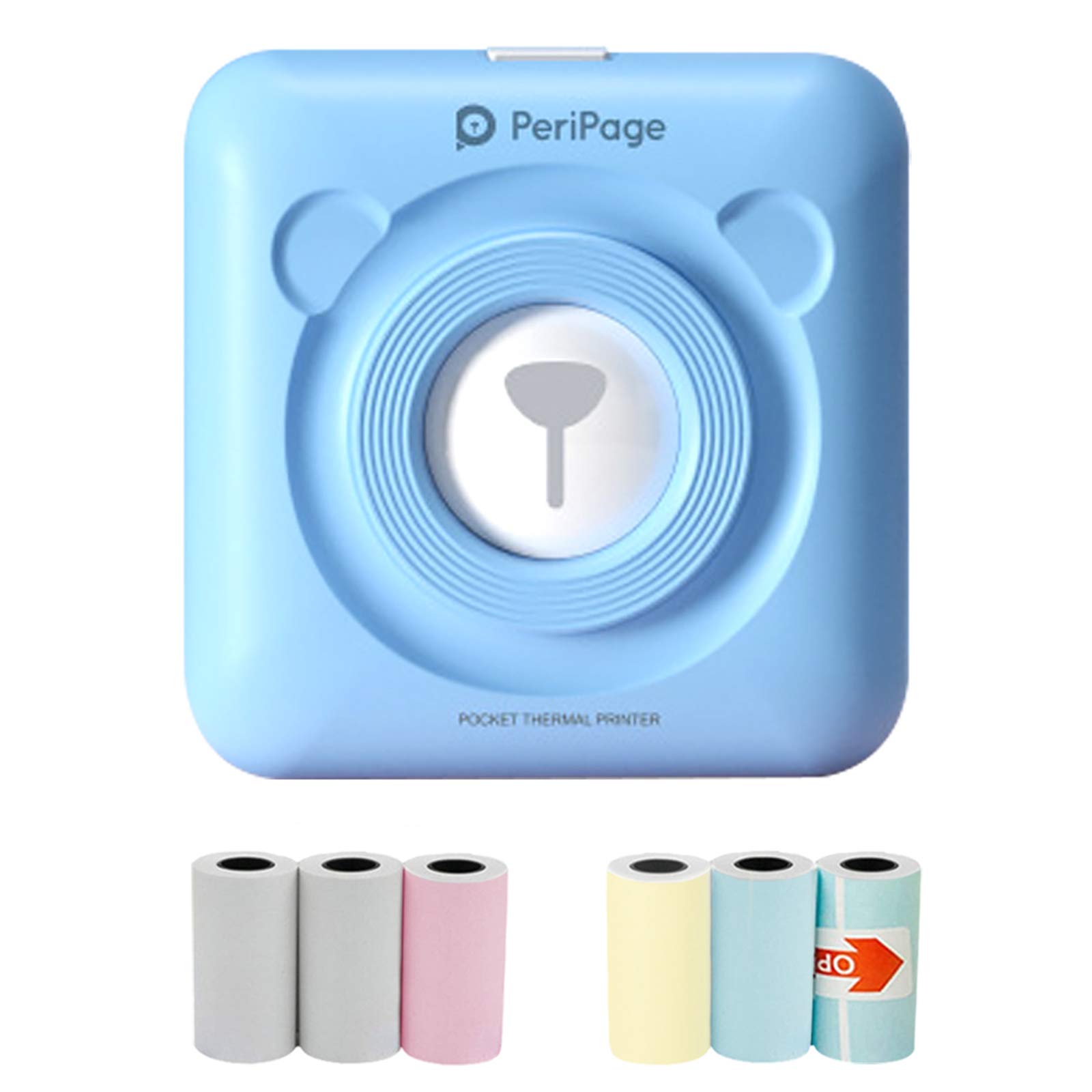 58MM Portable Image Memo Receipt Photo Printer for Android&iOS Smartphones, Mini Wireless Thermal La