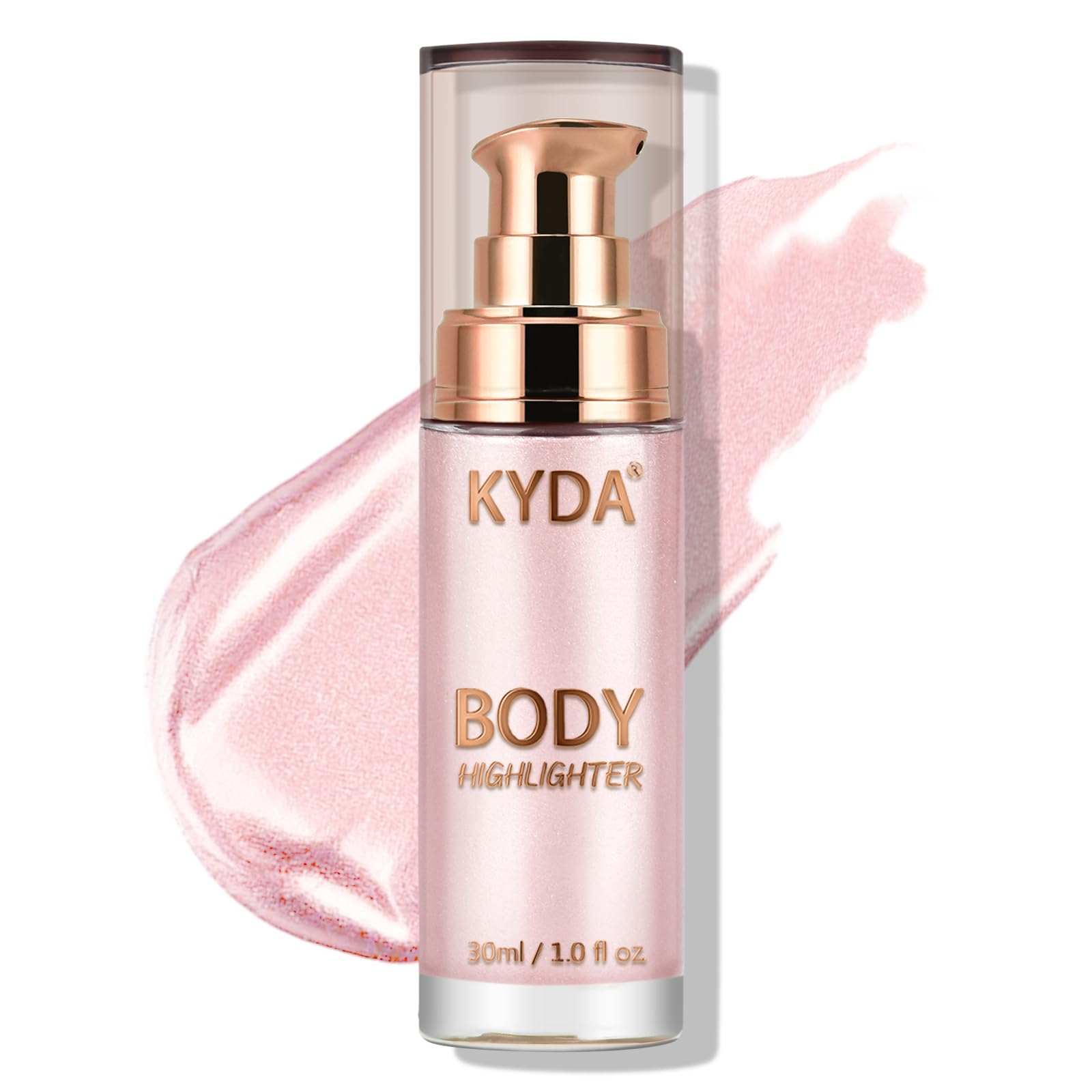KYDA Body Luminizer, Waterproof Moisturizing and Glow For Face & Body, Radiance All In One Makeup, Face Body Glow Illuminator, Body Highlighter 1fl.oz.-106 Sunset Shine