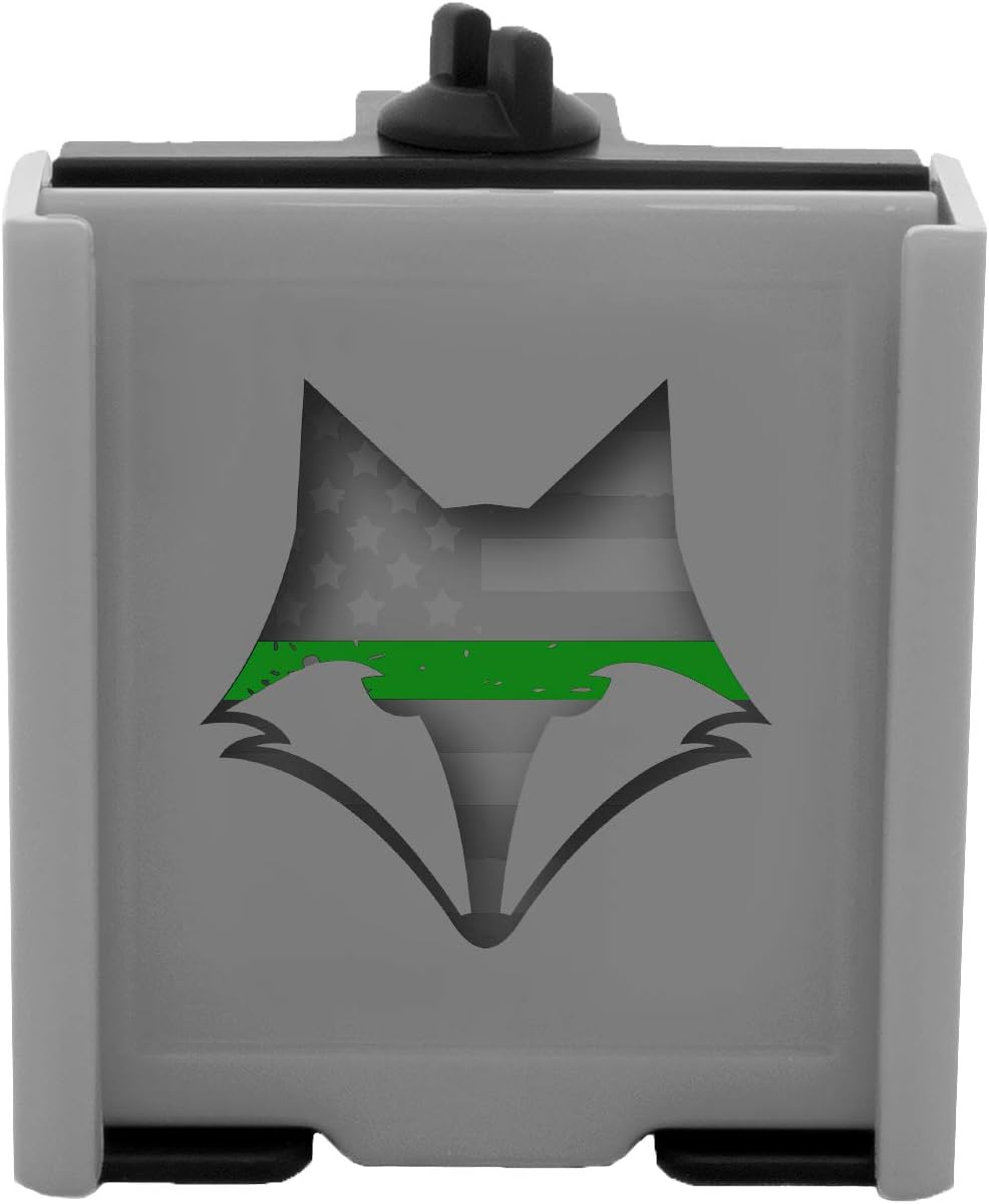 DESERT FOX GOLF Phone Caddy – American Flag Golf Cart Phone Holder – Secure Velcro Mount, One-Hand Access, Universal Fit, Patriotic Golf Accessories (Green Line) - Image 2