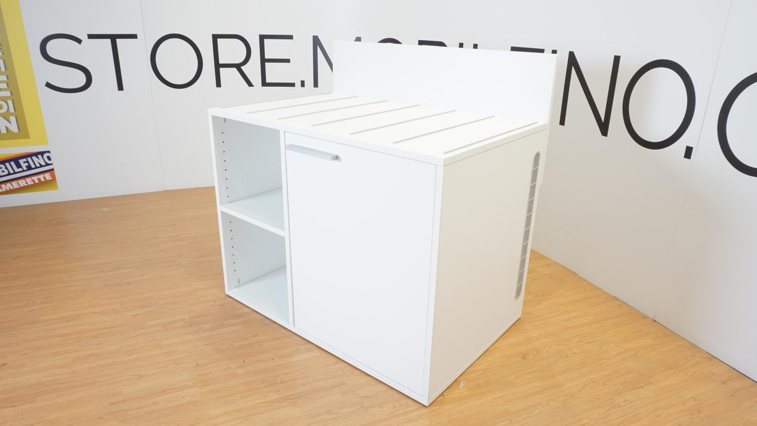 Portavaligie Design da Camera - Contenitore Multiuso con griglia di aerazione - Bianco