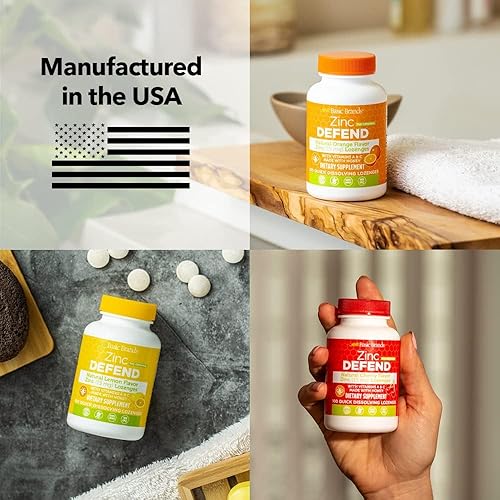 Miniatura 6 de Basic Brands - Pastillas de zinc con sabor natural, cereza, 100 tabletas