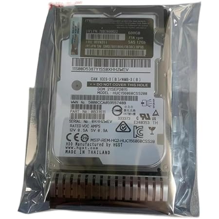 RKEBK for 00YK011 600G 15K SAS 12G 2.5-inch Server Hard Drive 7XB7A000