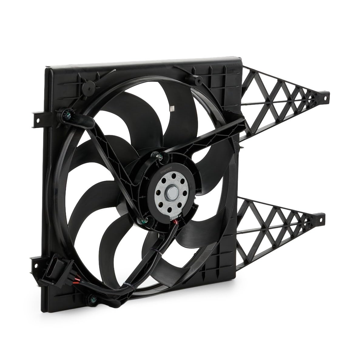 RIDEX 508R0190 Ventola radiatore con telaio ventola radiatore (telaio) Compatibilità con VW Polo Hatchback 6R1, 6C1