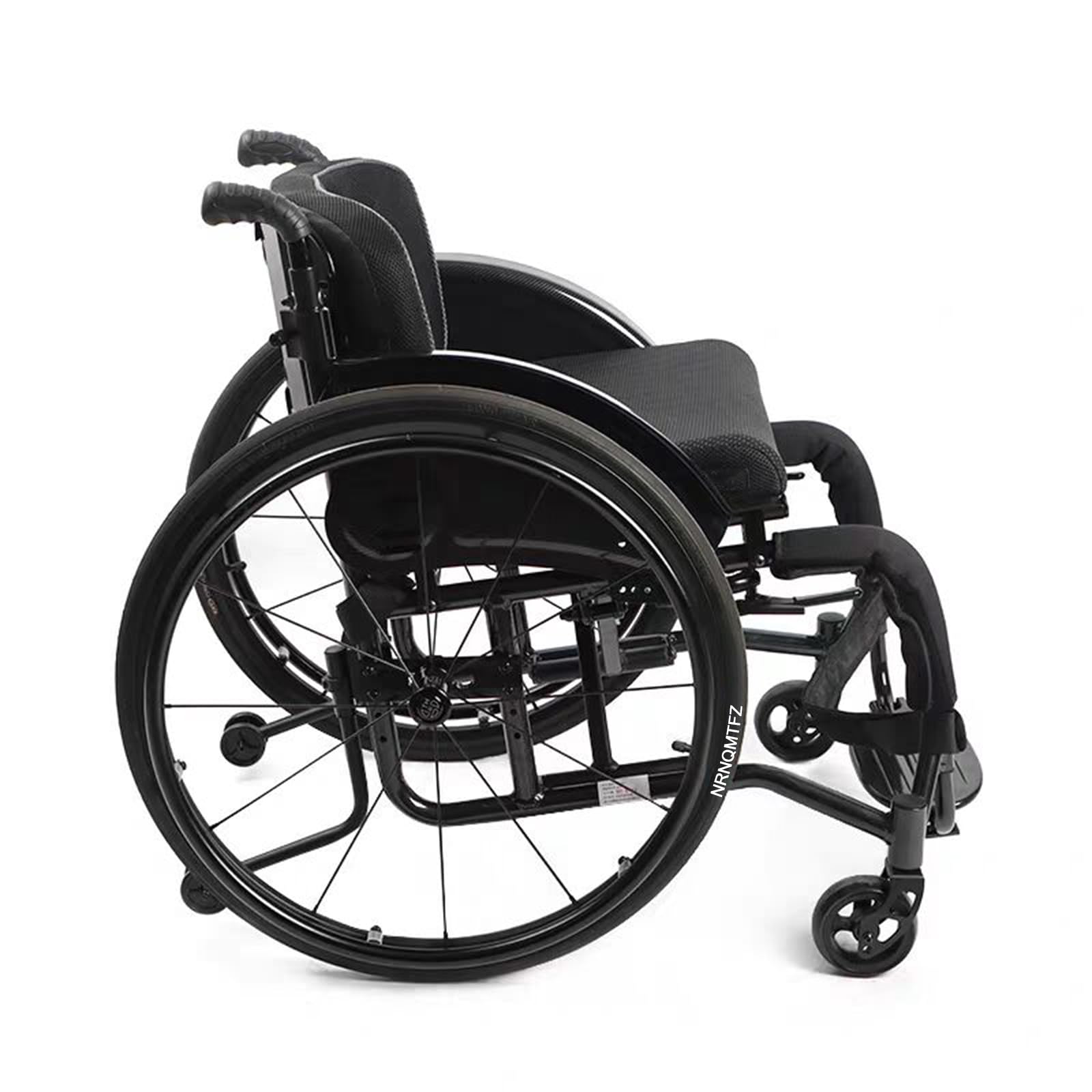 Sedia a Rotelle Sport all'Aria Aperta, Sedia a rotelle Pieghevole Super-Leggera da transito in Alluminio,semovente Manuale con poggiagambe oscillante,carico 100 kg(Seat Width 40cm/15.7in)