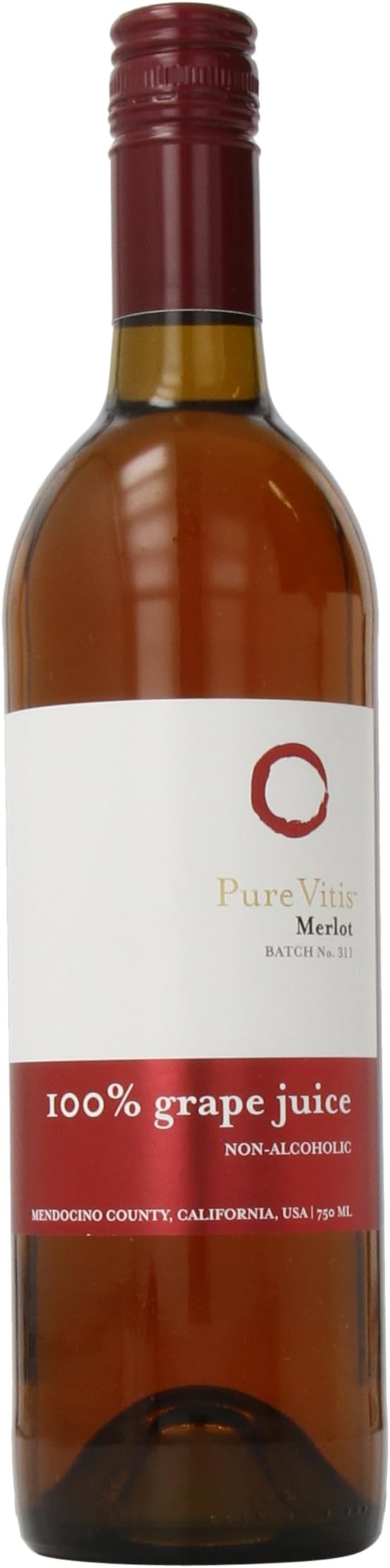Pure Vitis Merlot 100% Organic Grape Juice, 750 ml, 2.8 Pound (Pack of 2)
