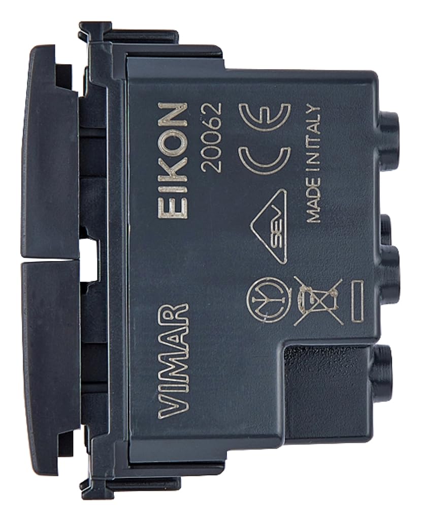 Vimar Plana - Due Pulsanti Indipendenti 1P NO, 10A, Bianco, Per Impianti Civili