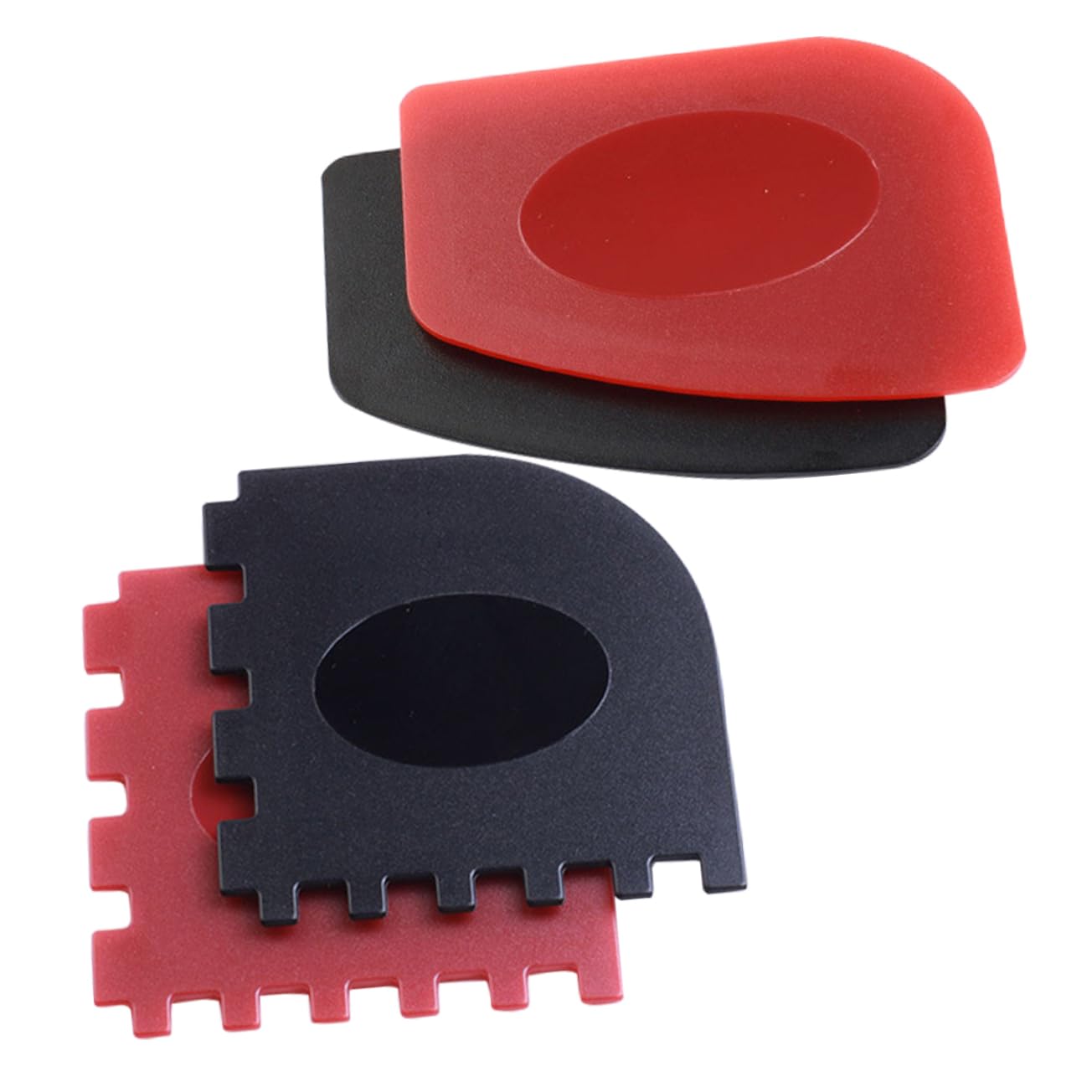 KONTONTY 4Pcs Grill Pan Scraper Ergonomic Pan with Serrated Edge for Barbecue Grate Compact Grill Cleaner for Easy Storage and Comfortable Use