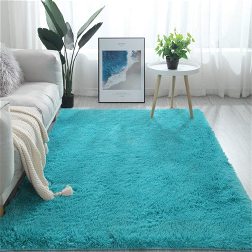 Faux Lammfell Schaffell Teppich Lammfell Schaffell Teppich Longhair Fell Nachahmung Wolle Bettvorleger Sofa Matte (Weiß,100 * 160 cm)