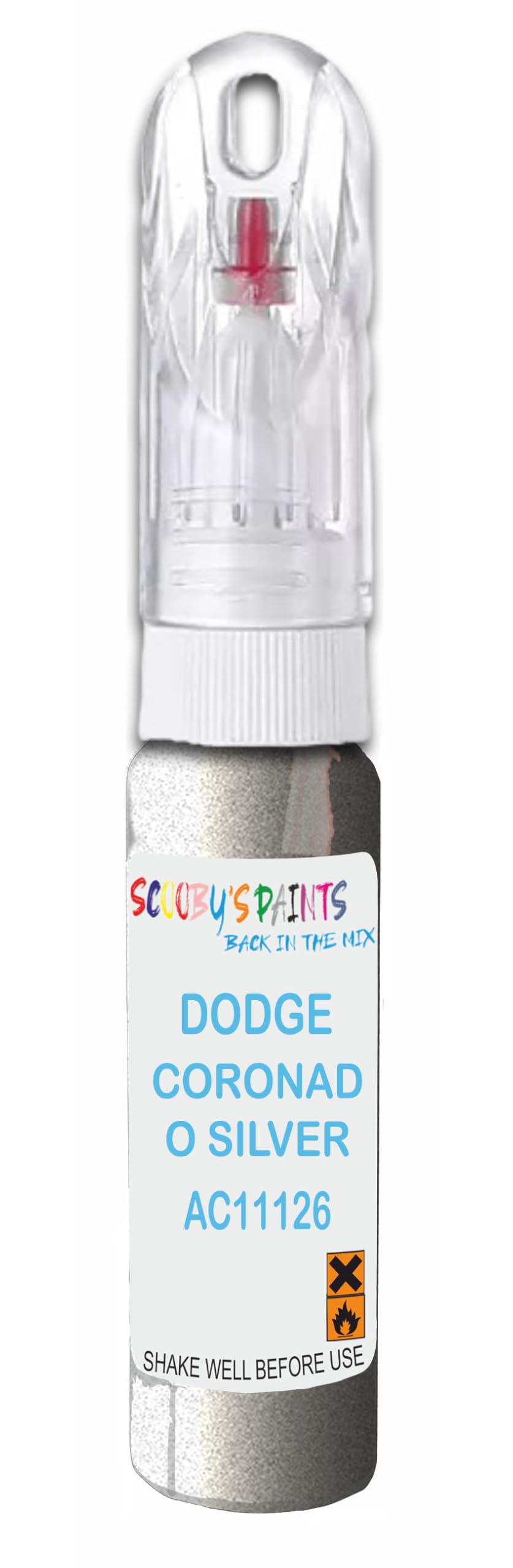SCOOBYS PAINTS BACK IN THE MIXPaint Touch Up Pen For Dodge Coronado Silver Ac11126 Scratch Removal Car Repair