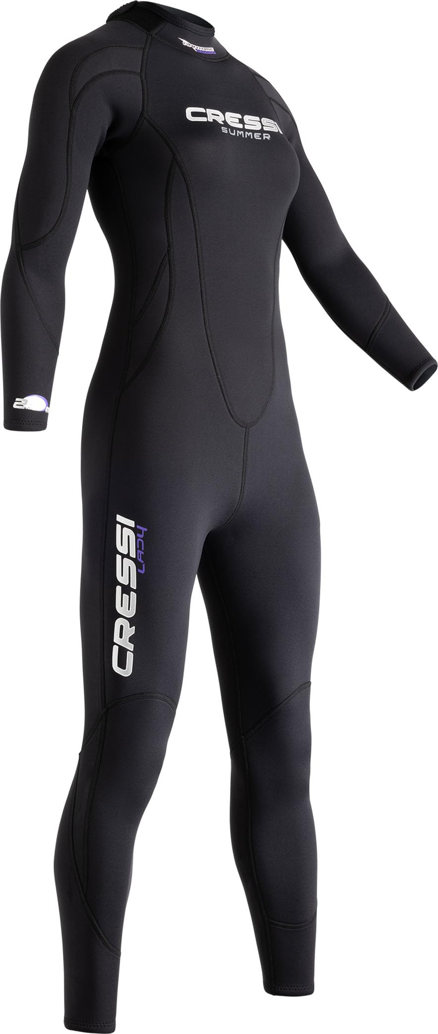 Cressi Summer Lady 2.5mm - Muta Monpezzo Senza Cappuccio per Immersioni e Snorkeling, Neoprene 2.5mm per Donna