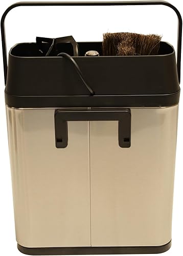 Miniatura 7 de Máquina eléctrica de limpieza de portafiltros para 2.283 in - Knock Box Limpiador de café para comercial y hogar (Plata)