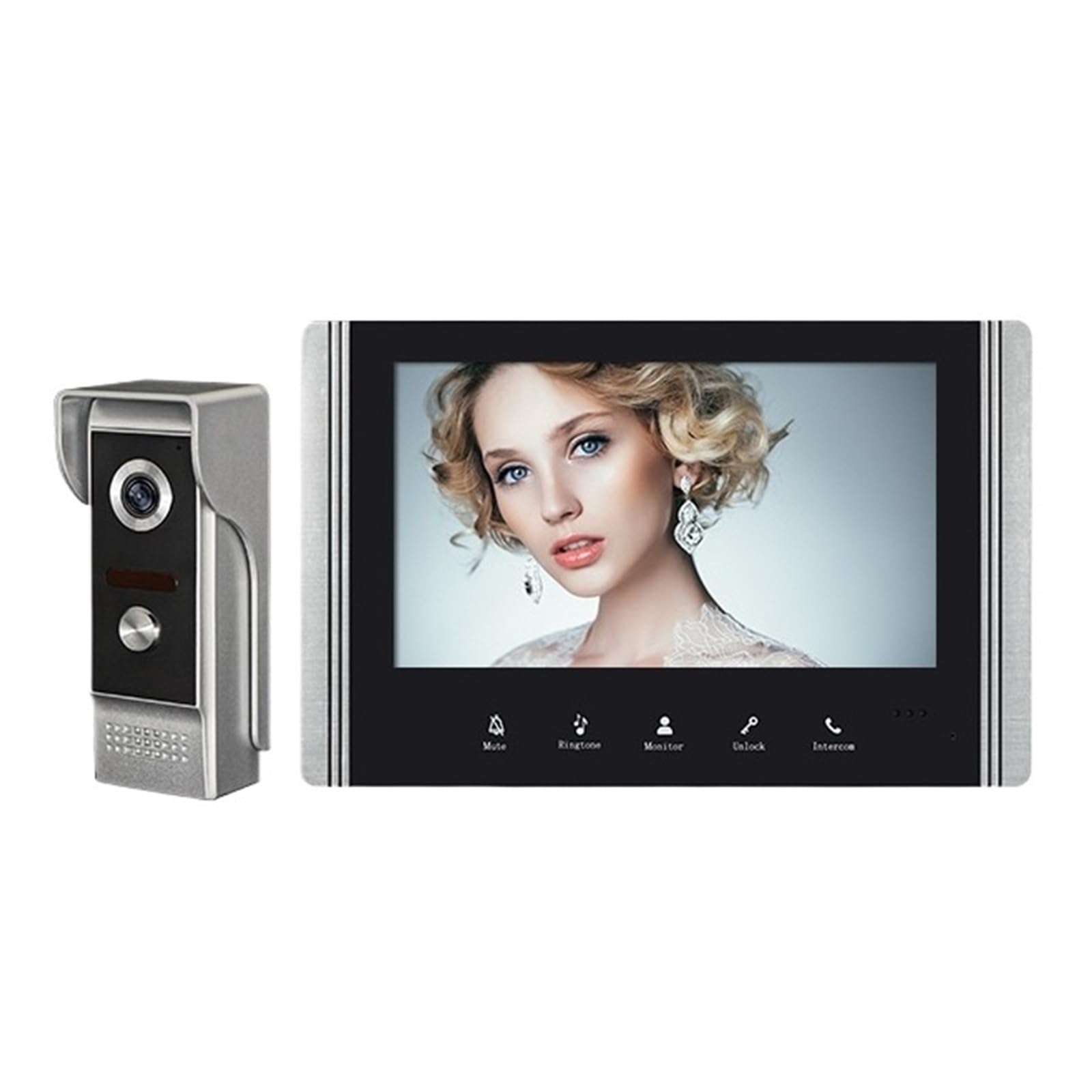 Dzwonek Do Drzwi Z Kamerą Wideo, Inteligentna Kamera Bezpieczeństwa 1080P HD WiFi Dzwonek Do Drzwi Z Dwukierunkowym Dźwiękiem, Noktowizor, Wodoodporny, Obsługa Karty SD