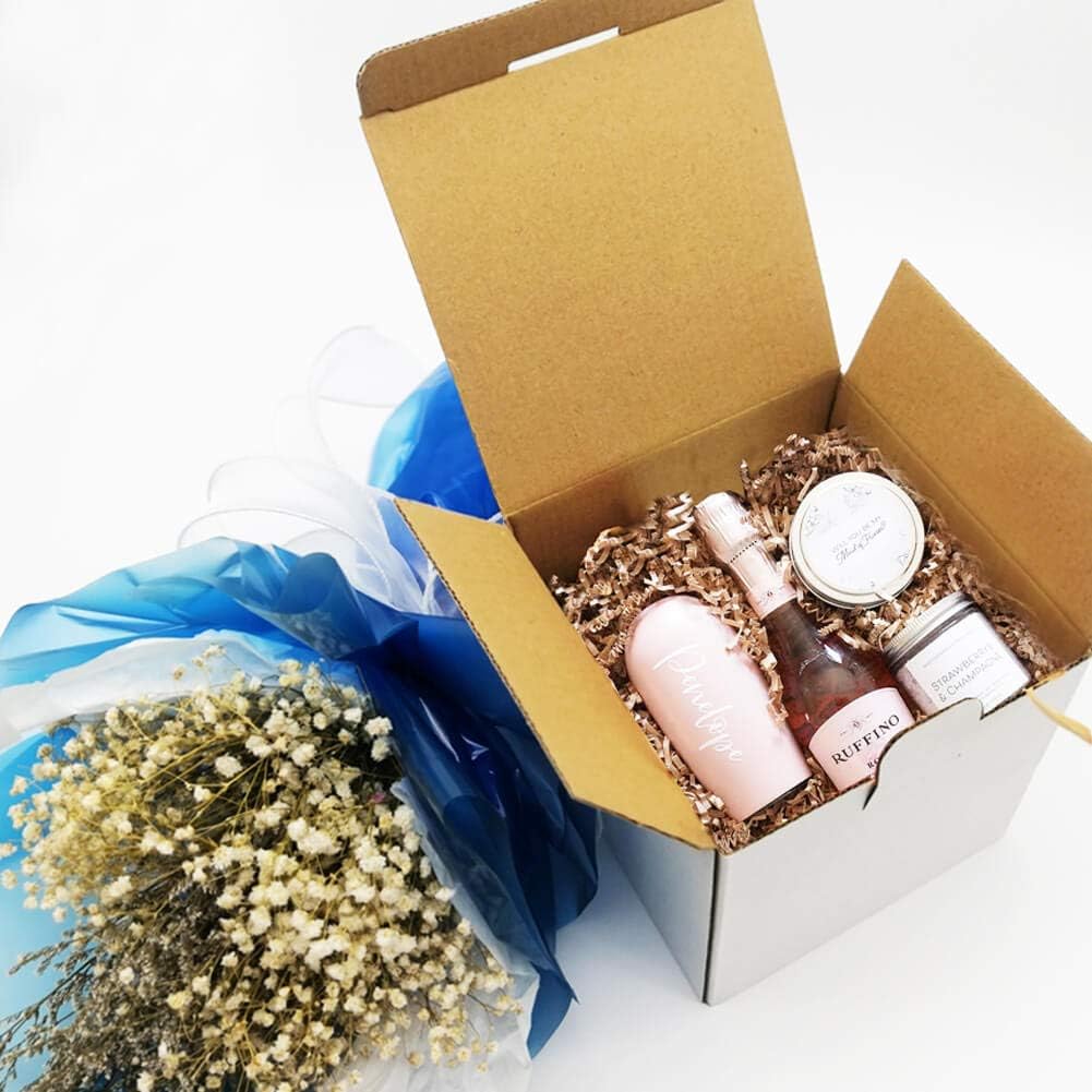 J.Ehonace 25 Pack 5x5x5 Inch White Corrugated Cardboard Shipping Boxes for 11oz to 15oz Mugs - Small Mailer Boxes for Mailing, Gift Wrapping & Ecommerce