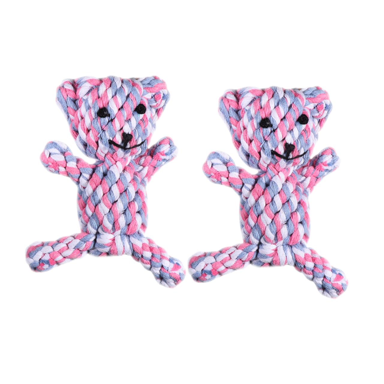 Parliky 2Pcs Durable Dog Chew Rope Interactive Puppy Training for Handwoven Dog Teasing for Tugging Fetching