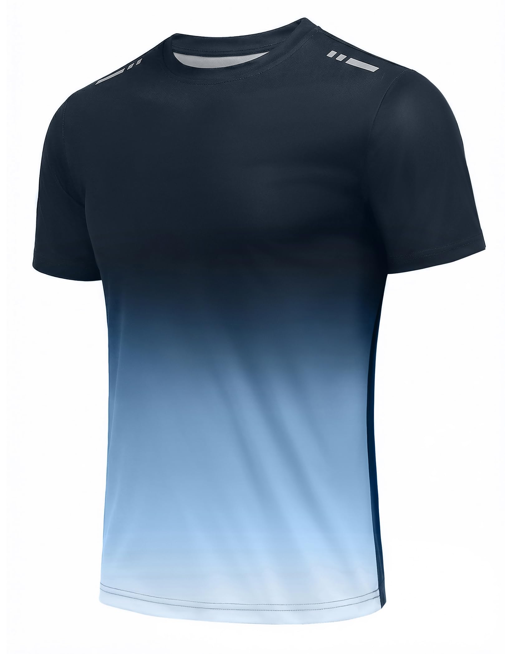 PINSPARK Camiseta Deportiva De Manga Corta Hombre, Transpirable, Secado RáPido, Correr Y Gimnasio, con Degradado — view 7