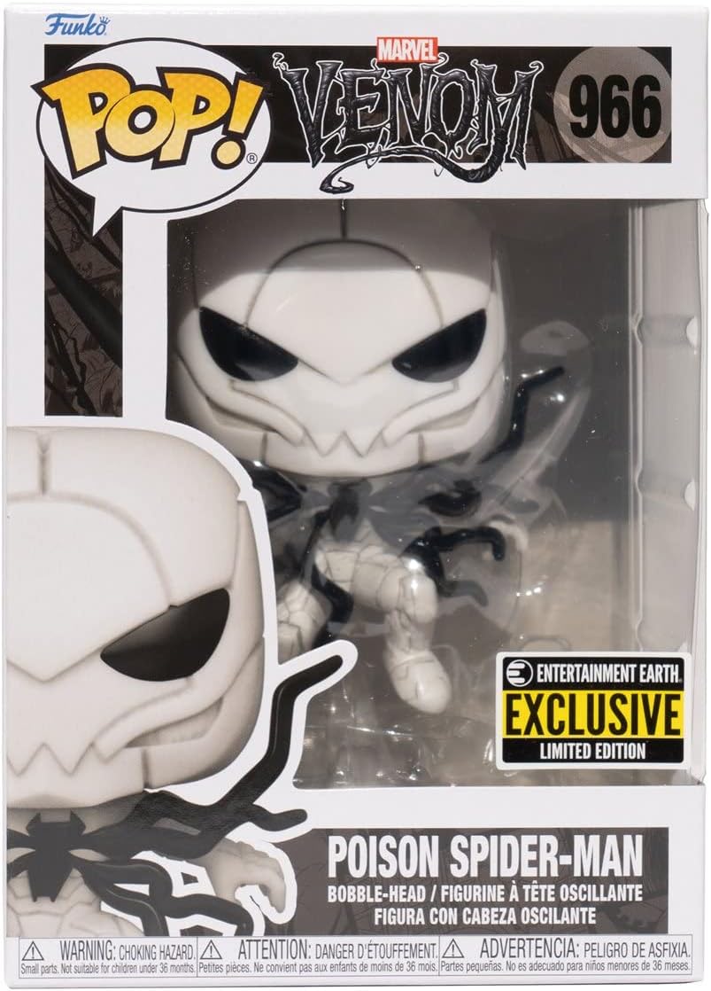 Spider-Man POP Marvel: Venom - Poison Entertainment Earth Exclusive Funko Pop! Vinyl Figure (Bundled with Compatible Pop Box Protector Case), Multicolor, 3.75 inches