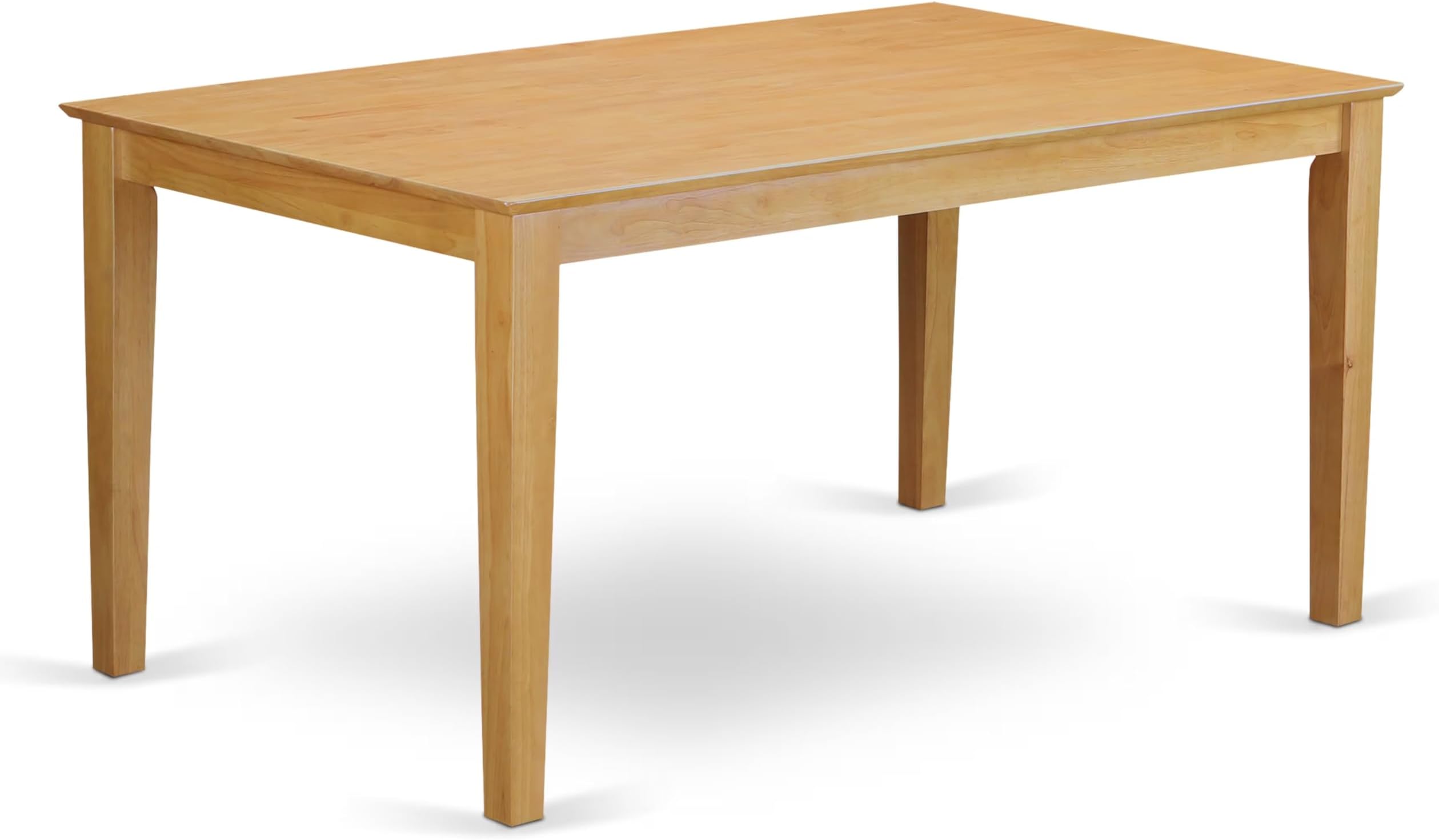 CAT-OAK-S Capri Kitchen Table - a Rectangle Dining Table Top with Sturdy Legs, 36x60 Inch, OAK