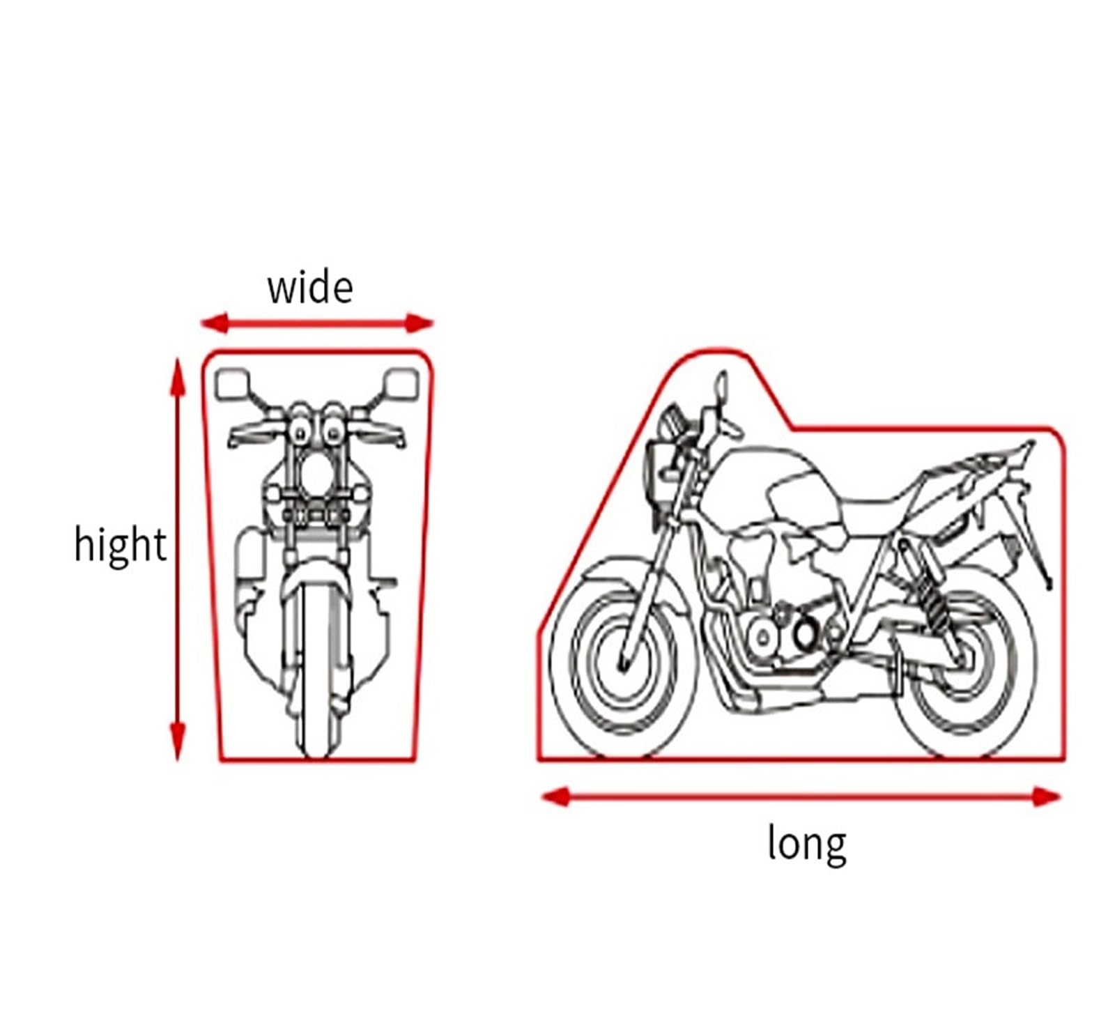Cubierta Universal para Motocicleta 420D, Protección Pesada para Exteriores, Accesorios para Todo Tipo De Clima, Motocicletas Repuesto Resistente para Motocicleta Funda